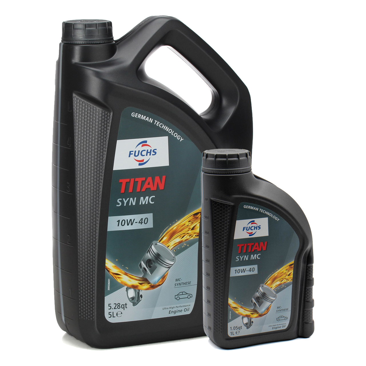 6L 6 Liter FUCHS TITAN SYN MC 10W40 Motoröl ACEA A3/B4 MB 229.3 VW 501.01 505.00