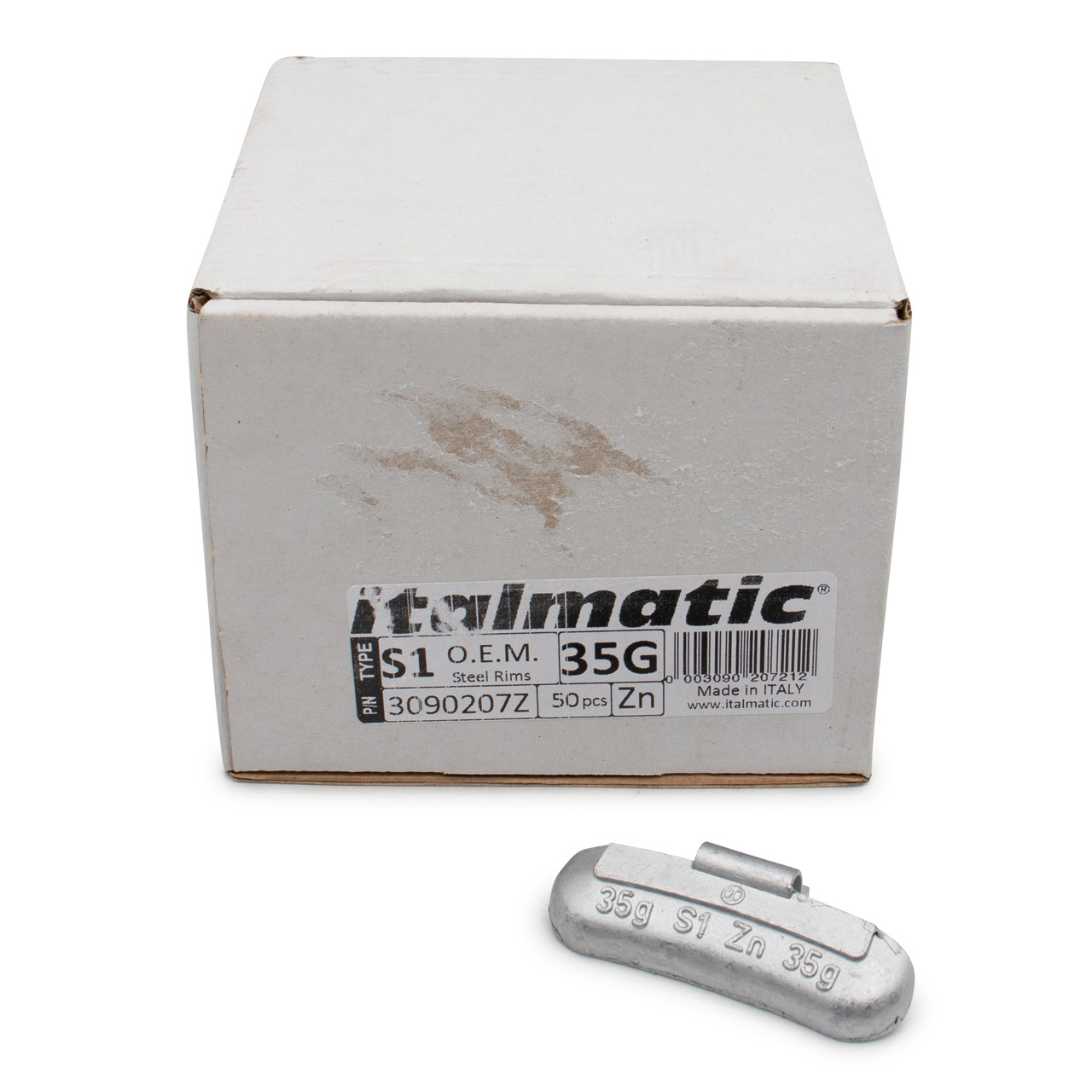 GEMATIC 10008 Auswuchtgewicht Schlaggewicht für Stahlfelge ZINK-SILBER 100 Stück x 35g
