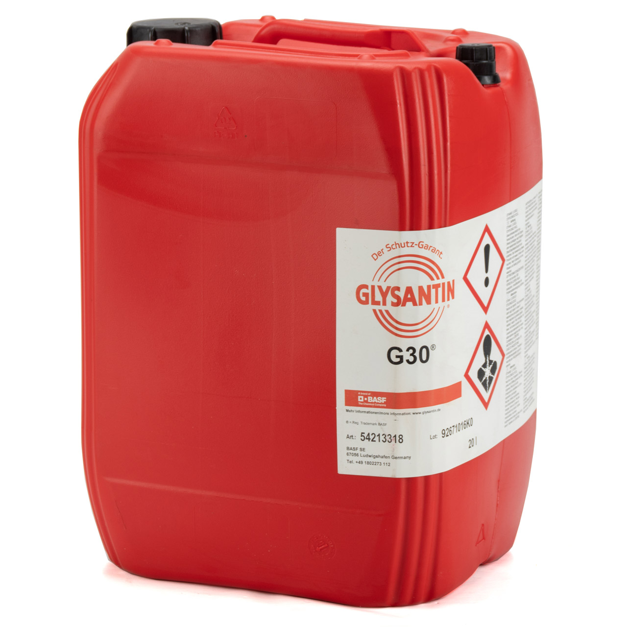 20L 20 Liter BASF GLYSANTIN Frostschutz Kühlerfrostschutz Konzentrat G30 PINK