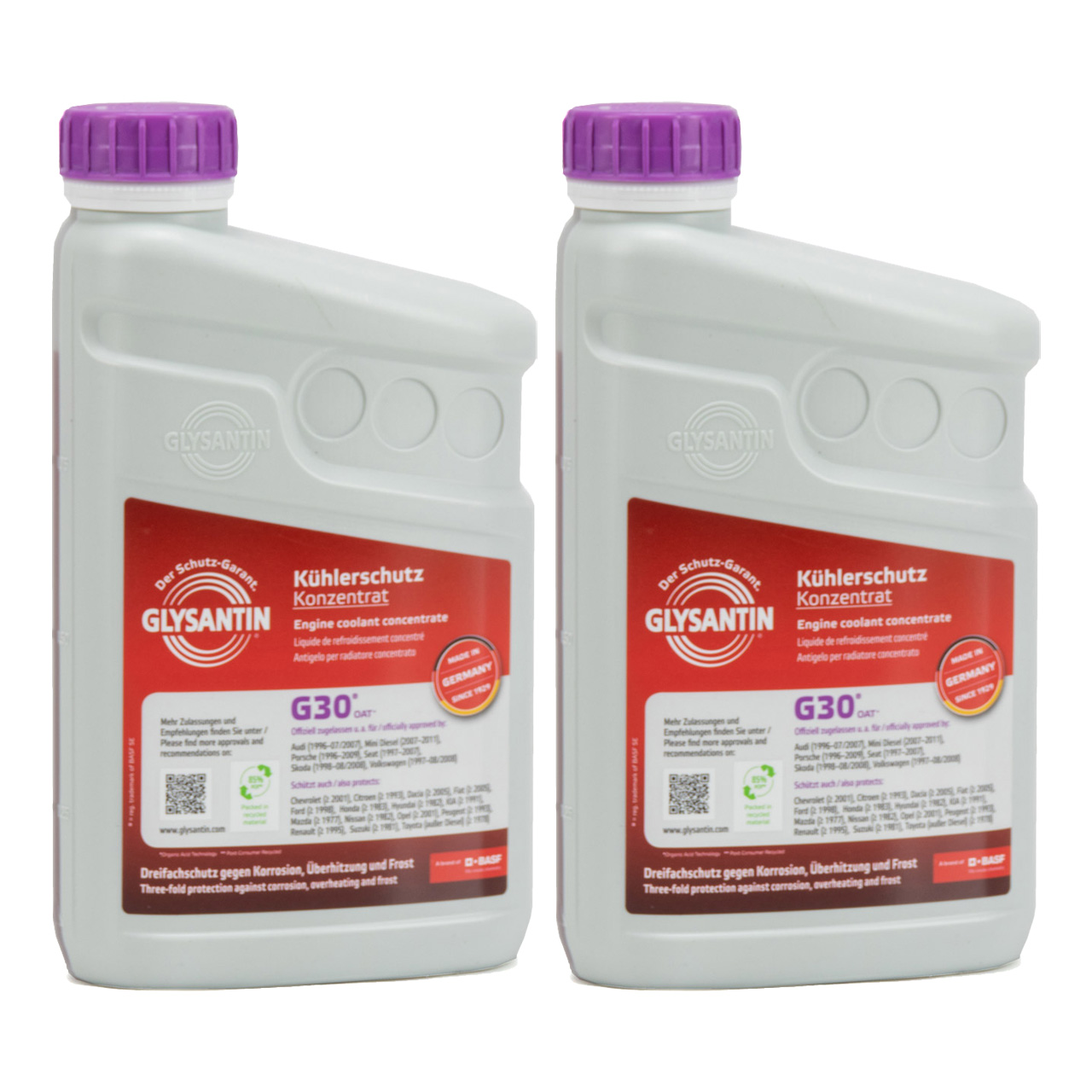 2L 2 Liter BASF GLYSANTIN Frostschutz Kühlerfrostschutz Konzentrat  