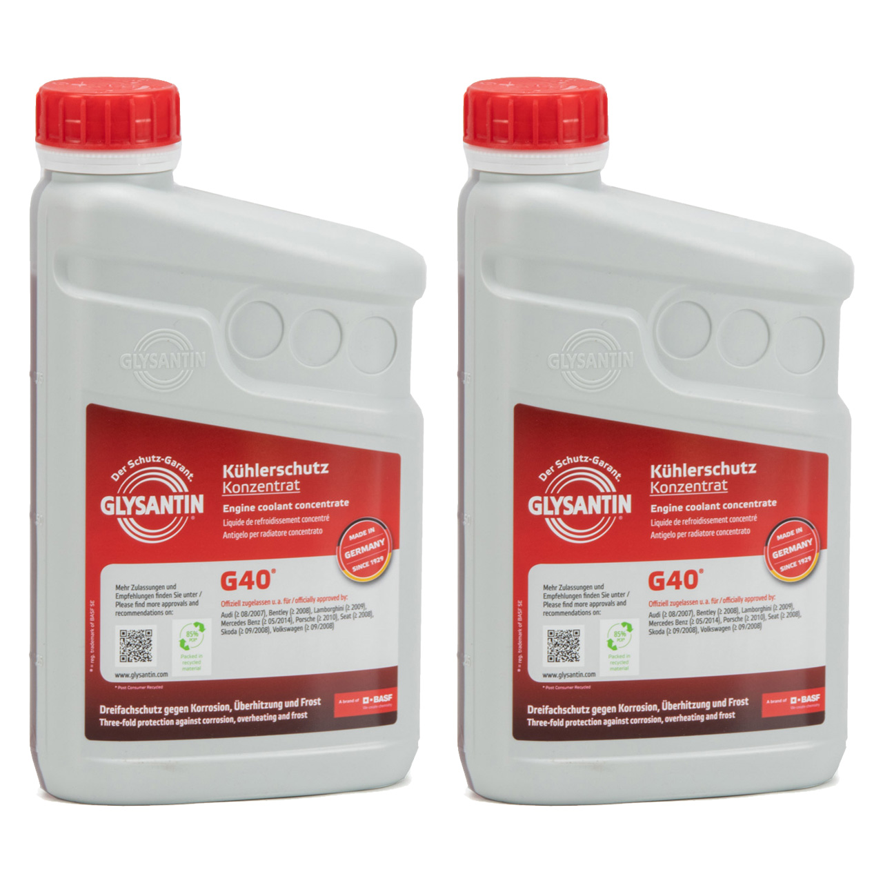 2L 2 Liter BASF GLYSANTIN Frostschutz Kühlerfrostschutz Konzentrat G40 PINK