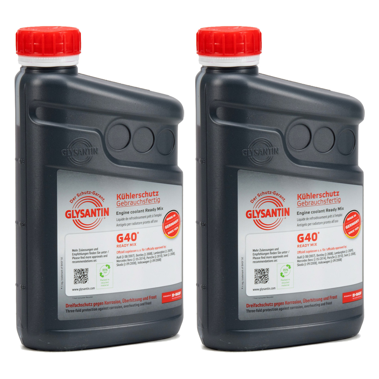 2L 2 Liter BASF GLYSANTIN Frostschutz Kühlerfrostschutz Ready Mix G40 PINK