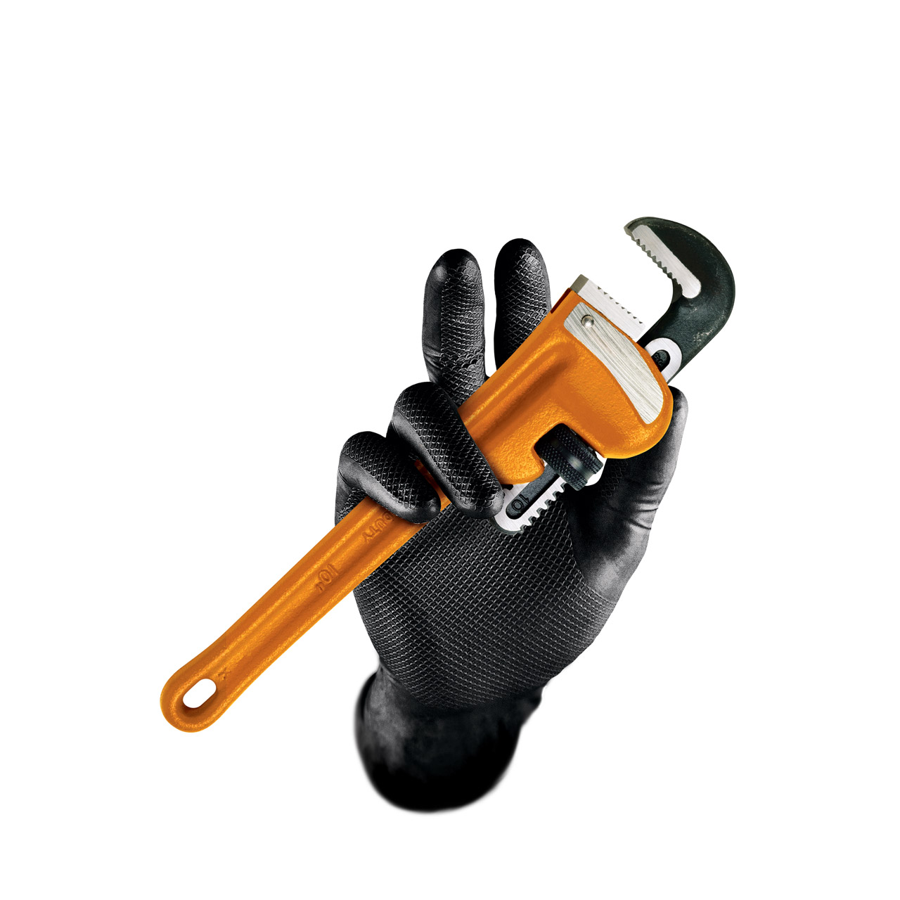 GRIPPAZ 246 Schutzhandschuhe NITRIL Handschuhe SCHWARZ Größe XL (50 Stück)