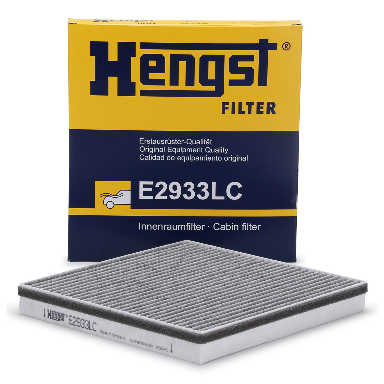 HENGST E2933LC Innenraumfilter Aktivkohlefilter für BMW Z4 E85 + Z4 E86 + Z4 E89