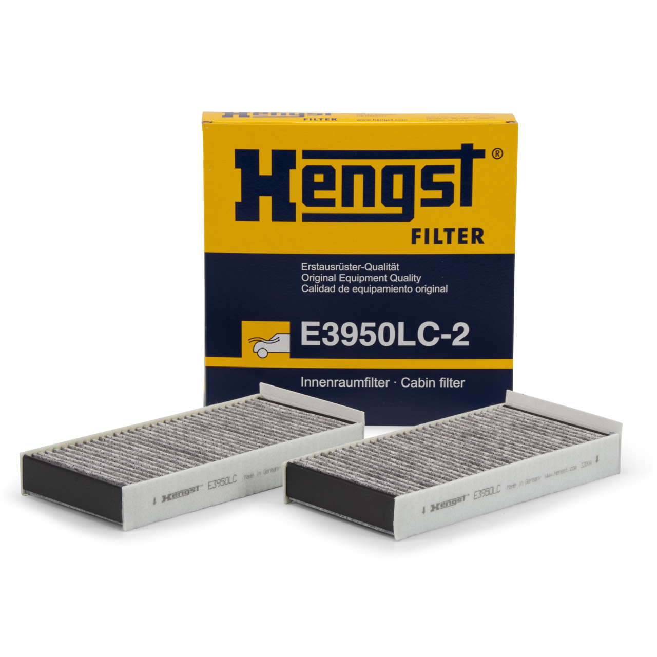 HENGST E3950LC-2 Innenraumfilter Aktivkohle Satz für BMW F45 F46 X1 F48 X2 F39