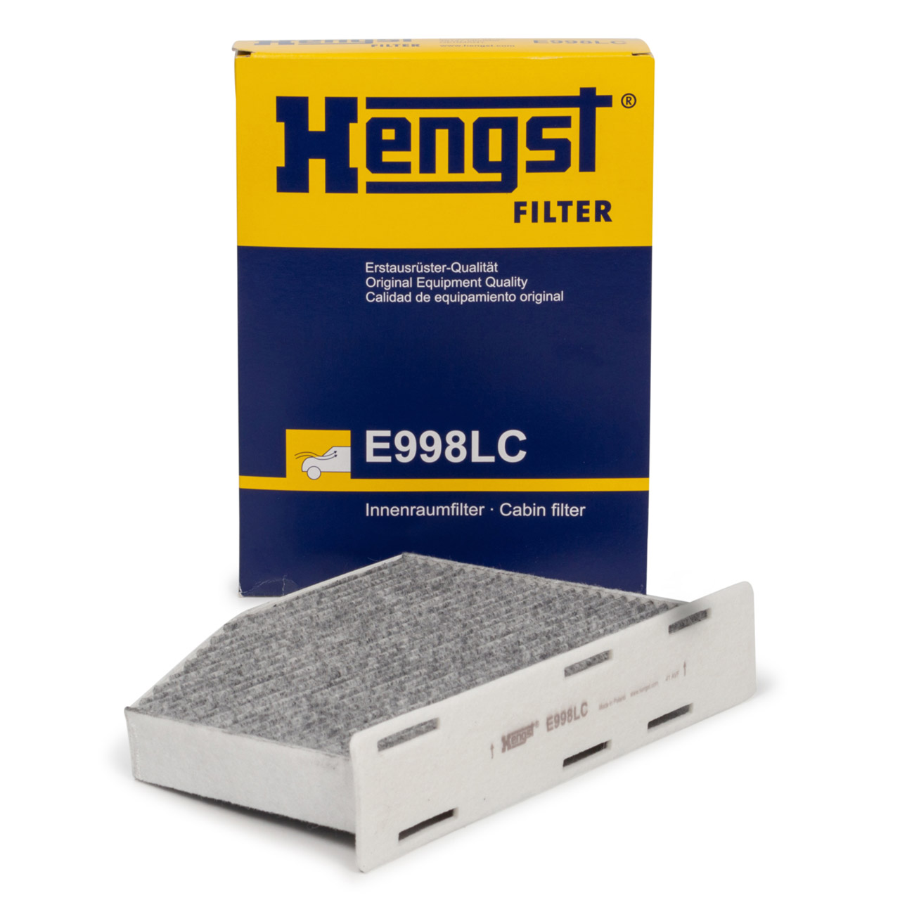 HENGST E998LC Innenraumfilter Aktivkohle für AUDI A3 SEAT SKODA GOLF 5 6 PASSAT