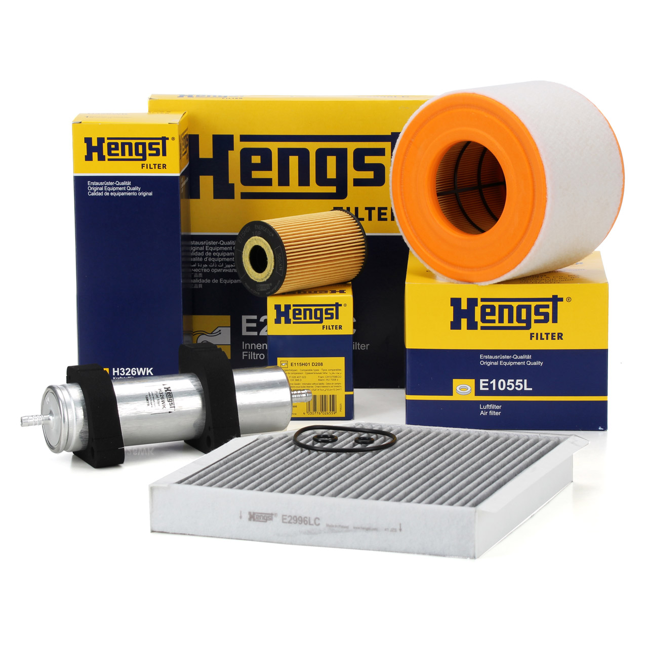 HENGST Filterset Filterpaket 4-tlg für AUDI A6 (4G C7) 2.0 TDI 136/163/177 PS bis 08.2014