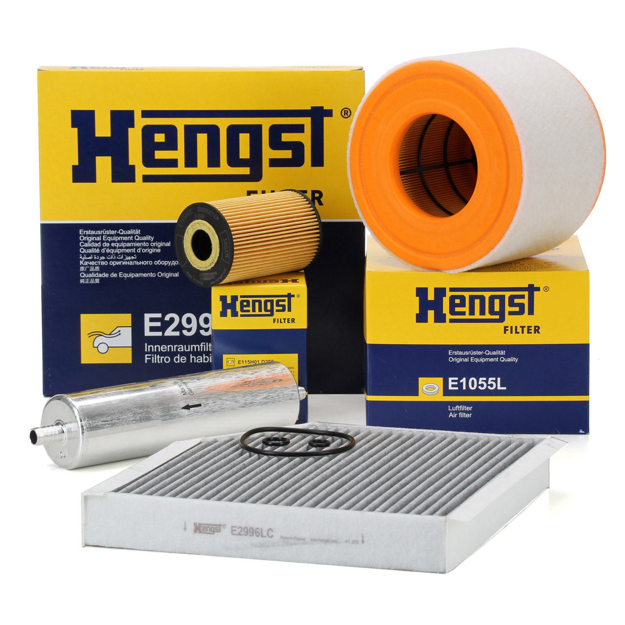 HENGST Filterset Filterpaket 4-tlg AUDI A6 (4G C7) 2.0 TDI 136/163/177 PS ab 09.2014
