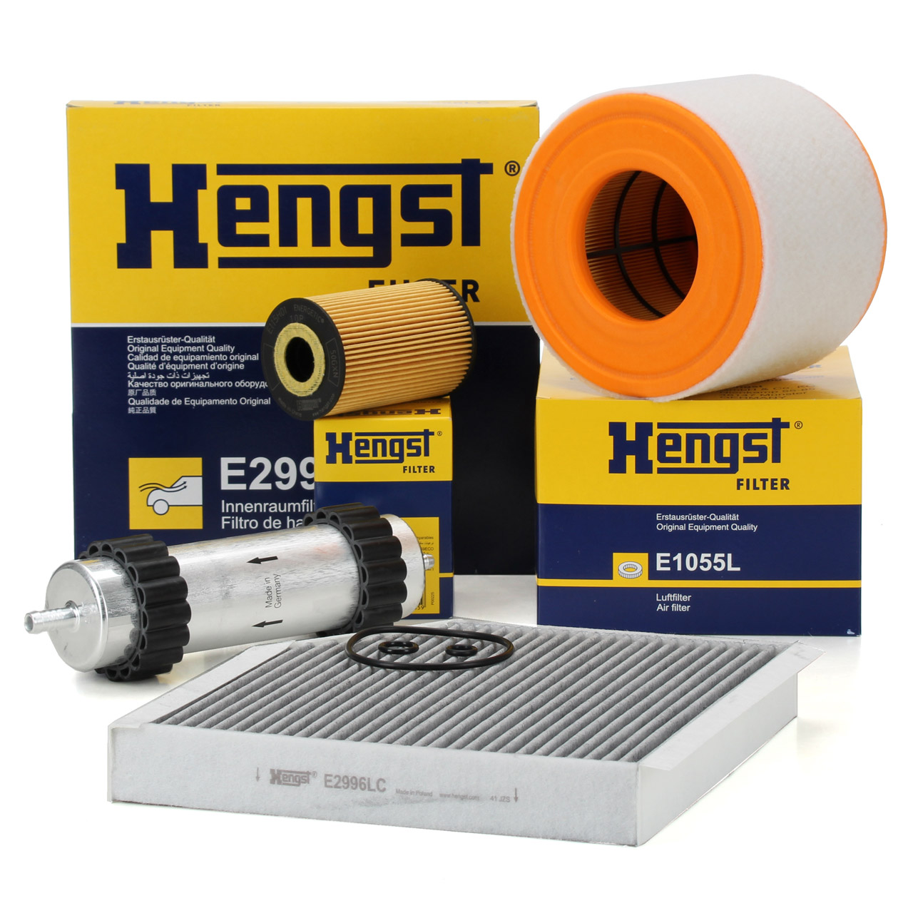 HENGST Filterset Filterpaket 4-tlg AUDI A6 (4G C7) 2.0 TDI 136/163/177 PS bis 08.2014