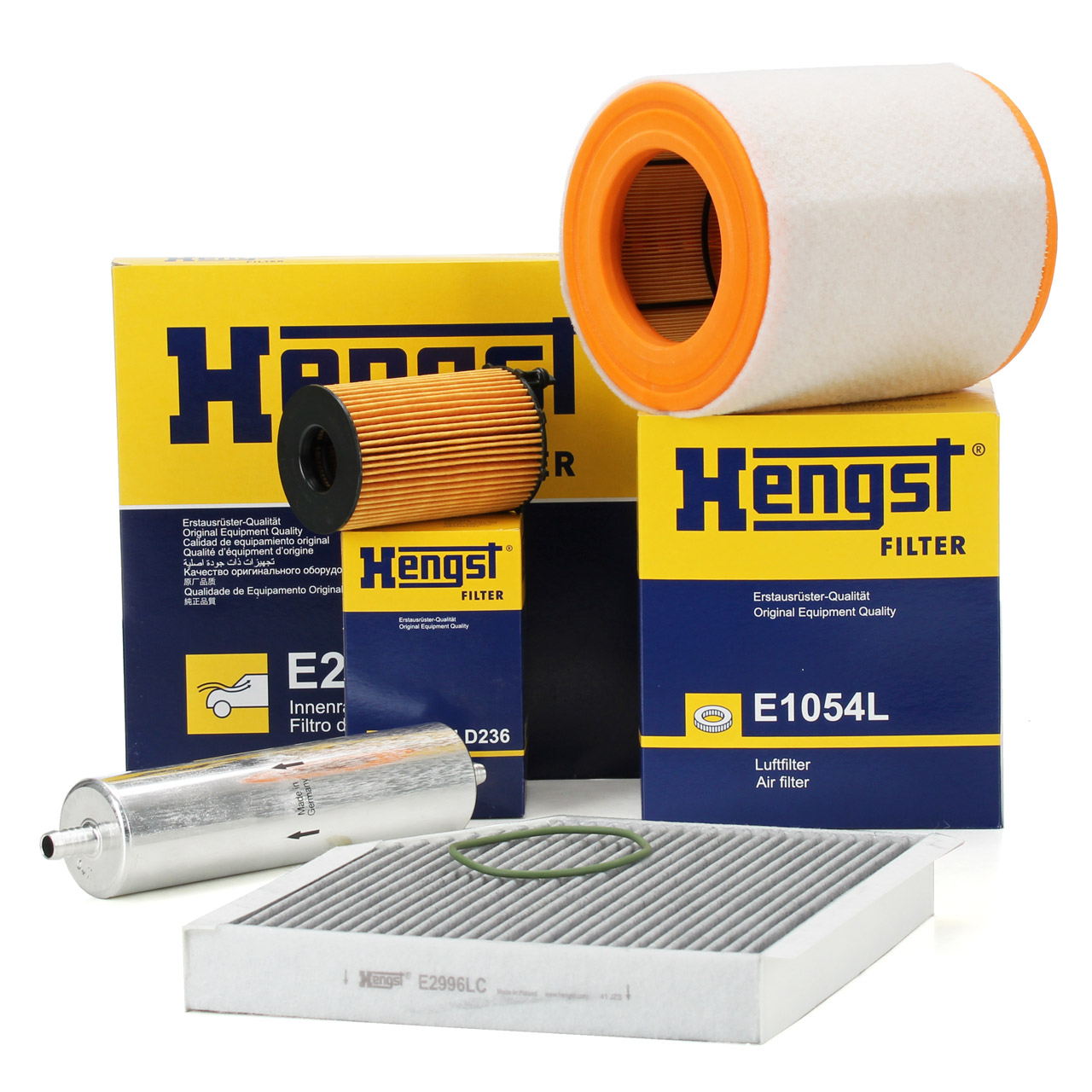 HENGST Filterset Filterpaket 4-tlg AUDI A6 (C7) A7 (4G) 3.0 TDI 204-313 PS ab 09.2014
