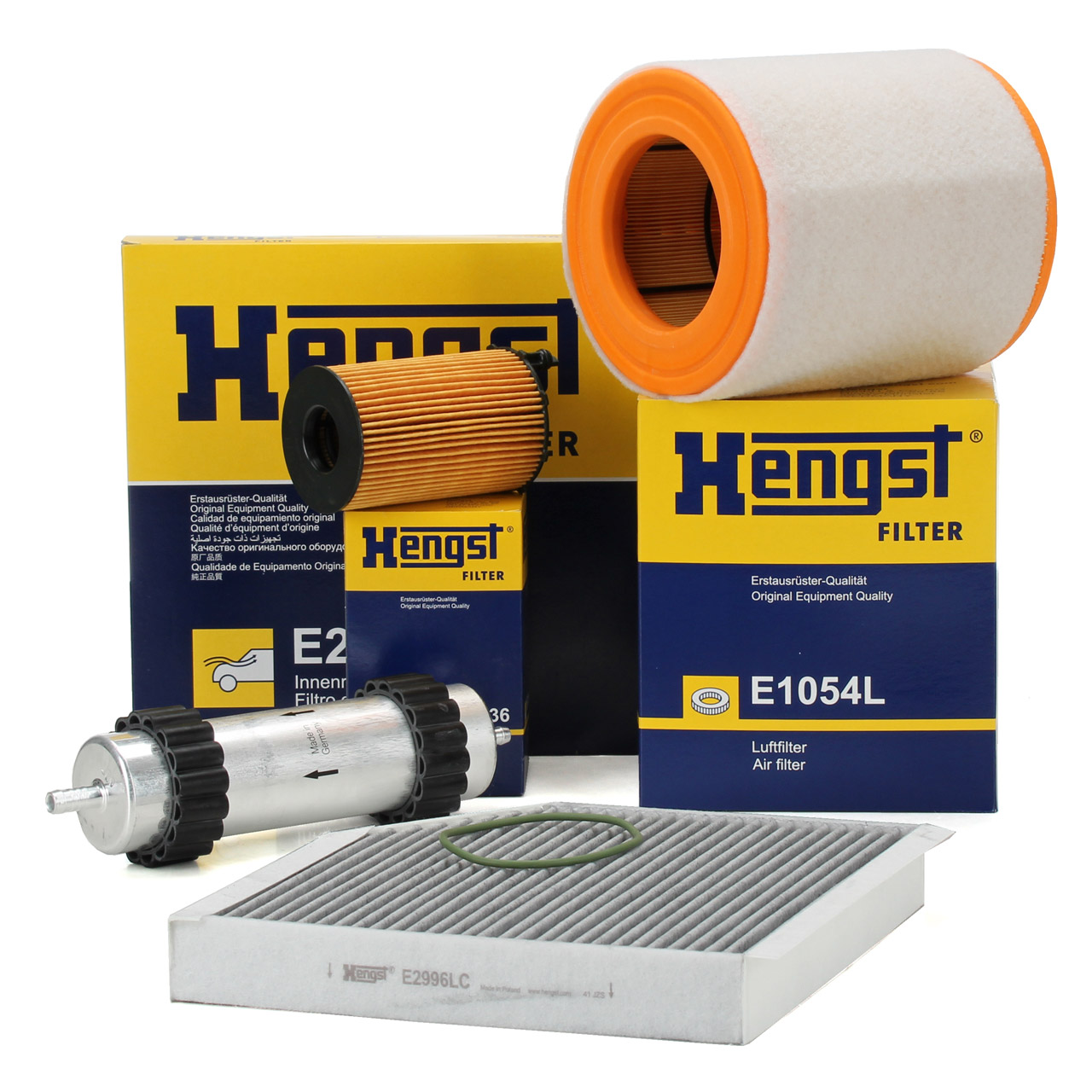 HENGST Filterset Filterpaket 4-tlg AUDI A6 (C7) A7 (4G) 3.0 TDI 204-313 PS bis 04./08.2014