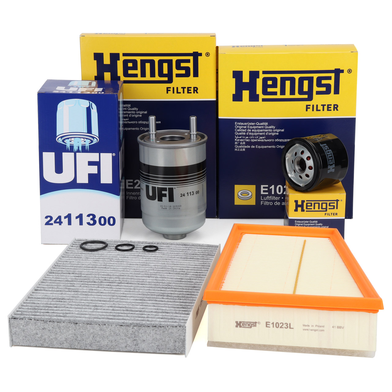 HENGST Filter-Set 4-tlg RENAULT Grand / Scenic 3 1.5 dCi 86-110 PS
