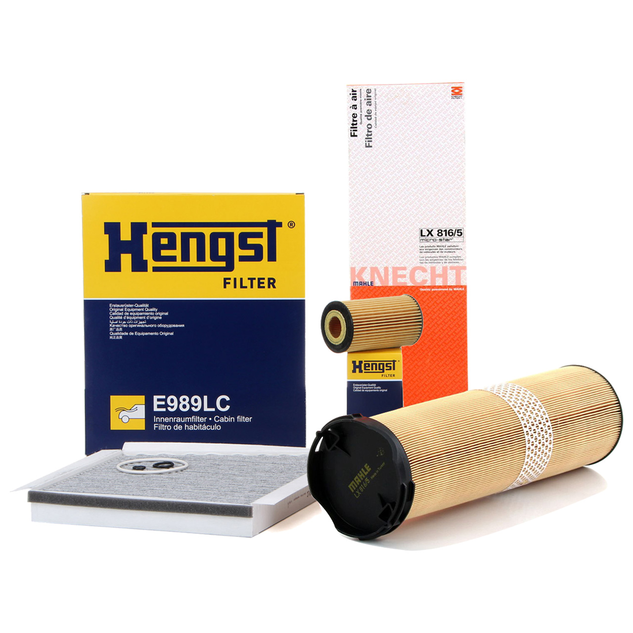 HENGST Filter-Set 3-tlg MERCEDES-BENZ E-Klasse W211 S211 E270CDI OM647 ab Fgst. A196440
