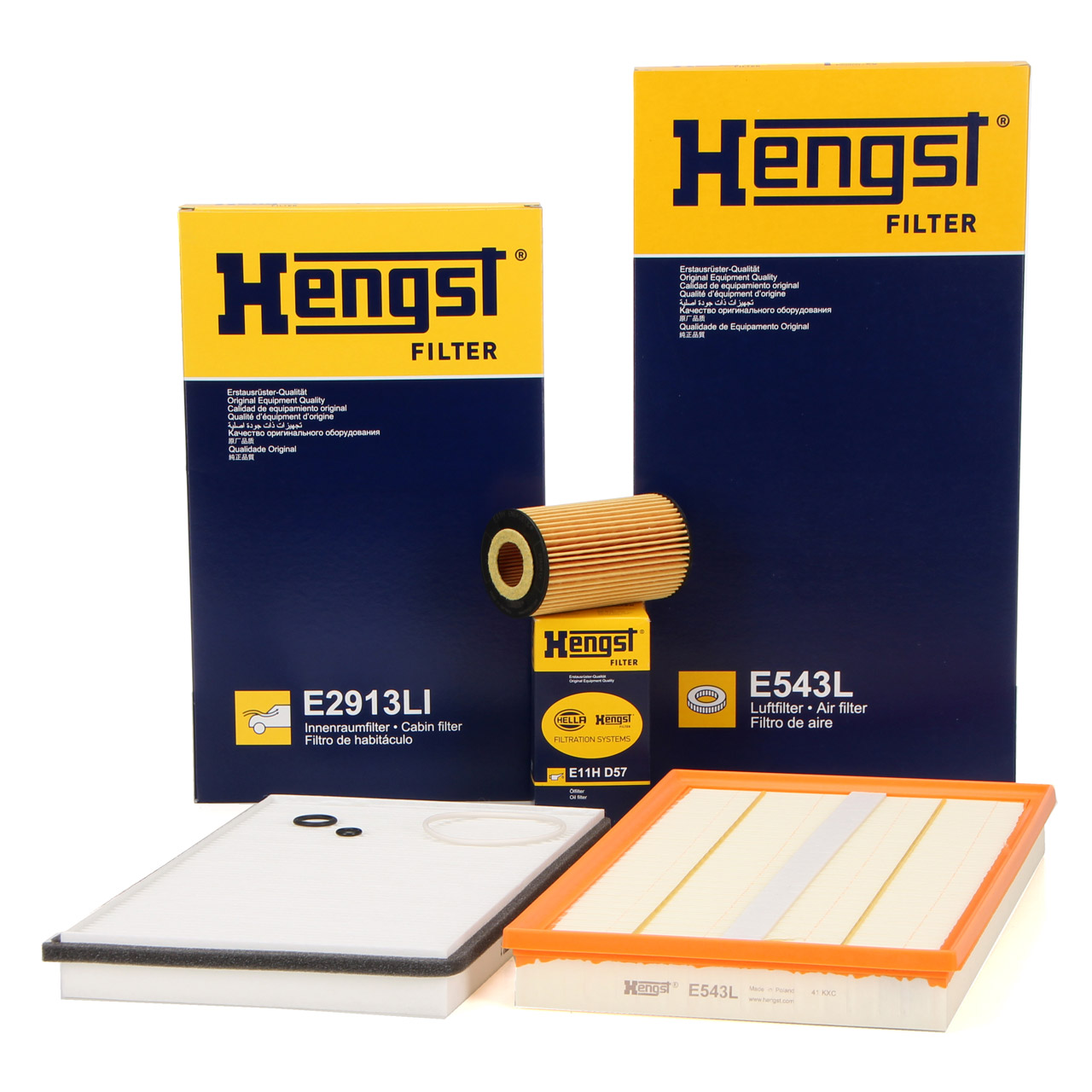 HENGST Filterset 3-tlg MERCEDES Viano CDI 2.0/2.2 Vito / Mixto 109/111/115CDI W639 OM646