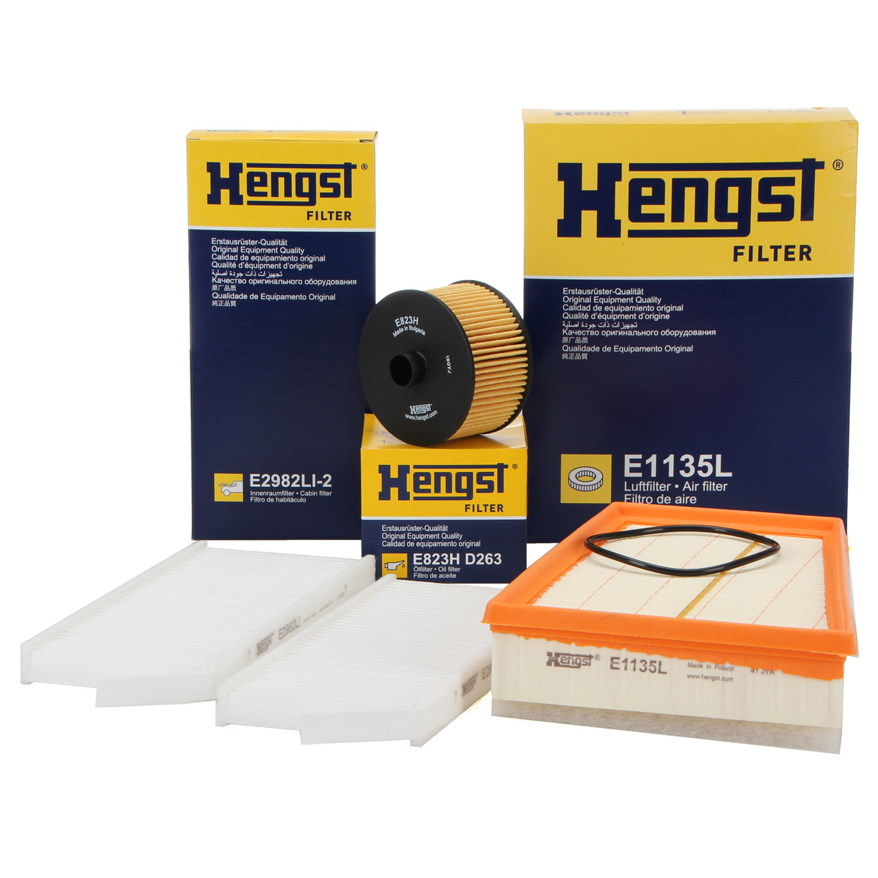 HENGST Filterset MERCEDES Citan (415) RENAULT Kangoo / Rapid 1.2 114/115 PS
