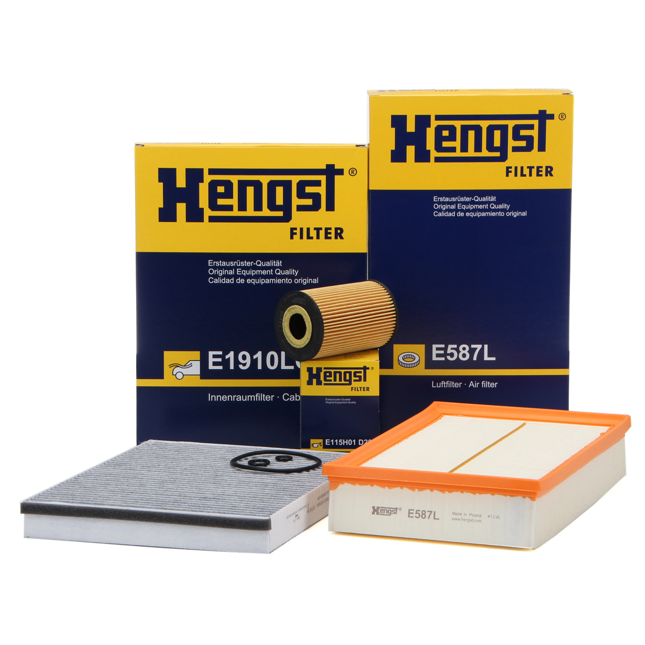 HENGST Filter Kit for VW Multivan Transporter T5 + T6 2.0 TDI 84&ndash;140 hp