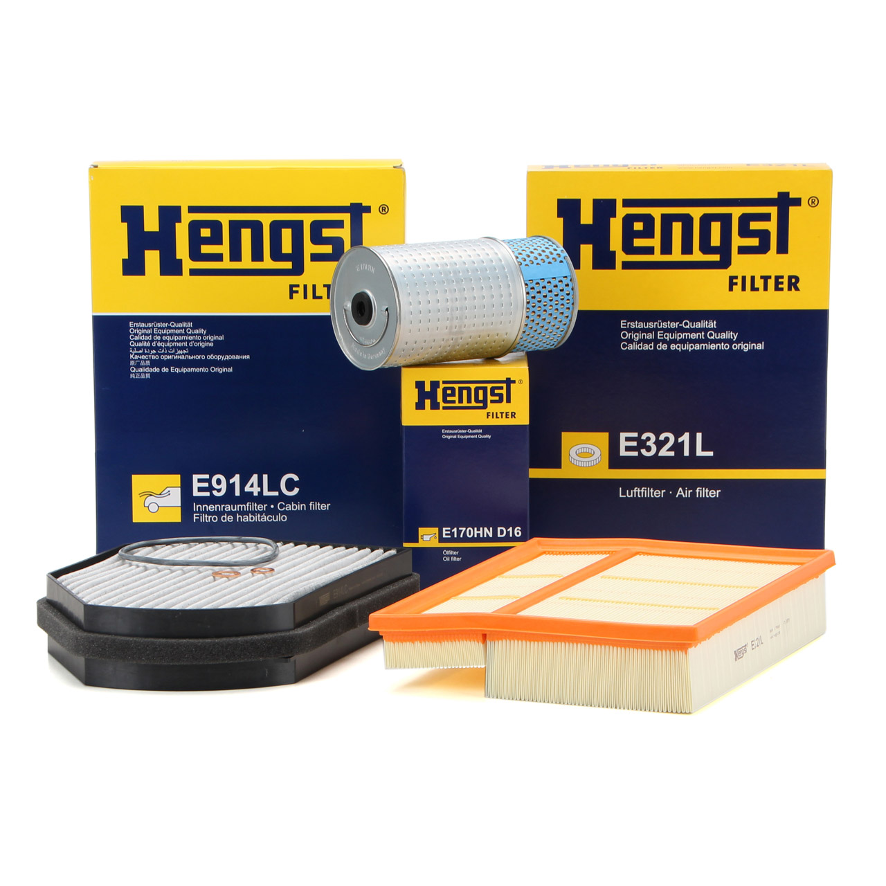 HENGST Filterset 3-tlg MERCEDES C-Klasse W202 S202 C200D C220D C250D OM601 OM604