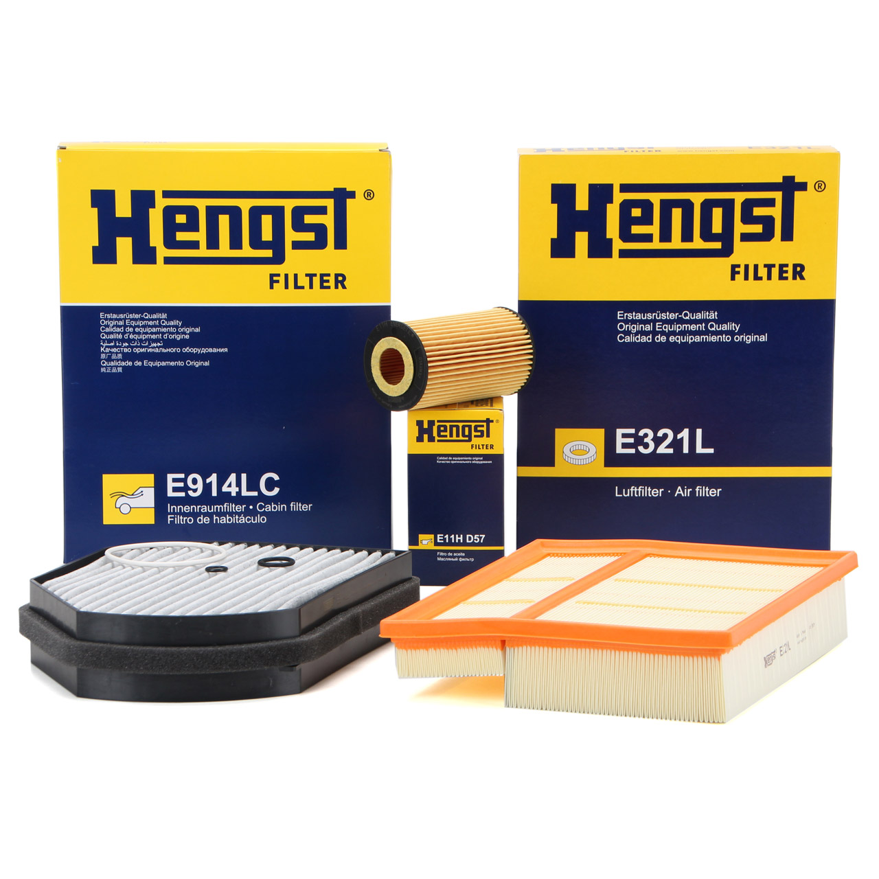 HENGST Filterset 3-tlg MERCEDES C-Klasse W202 S202 C200CDI 102 PS C220CDI 125 PS OM611