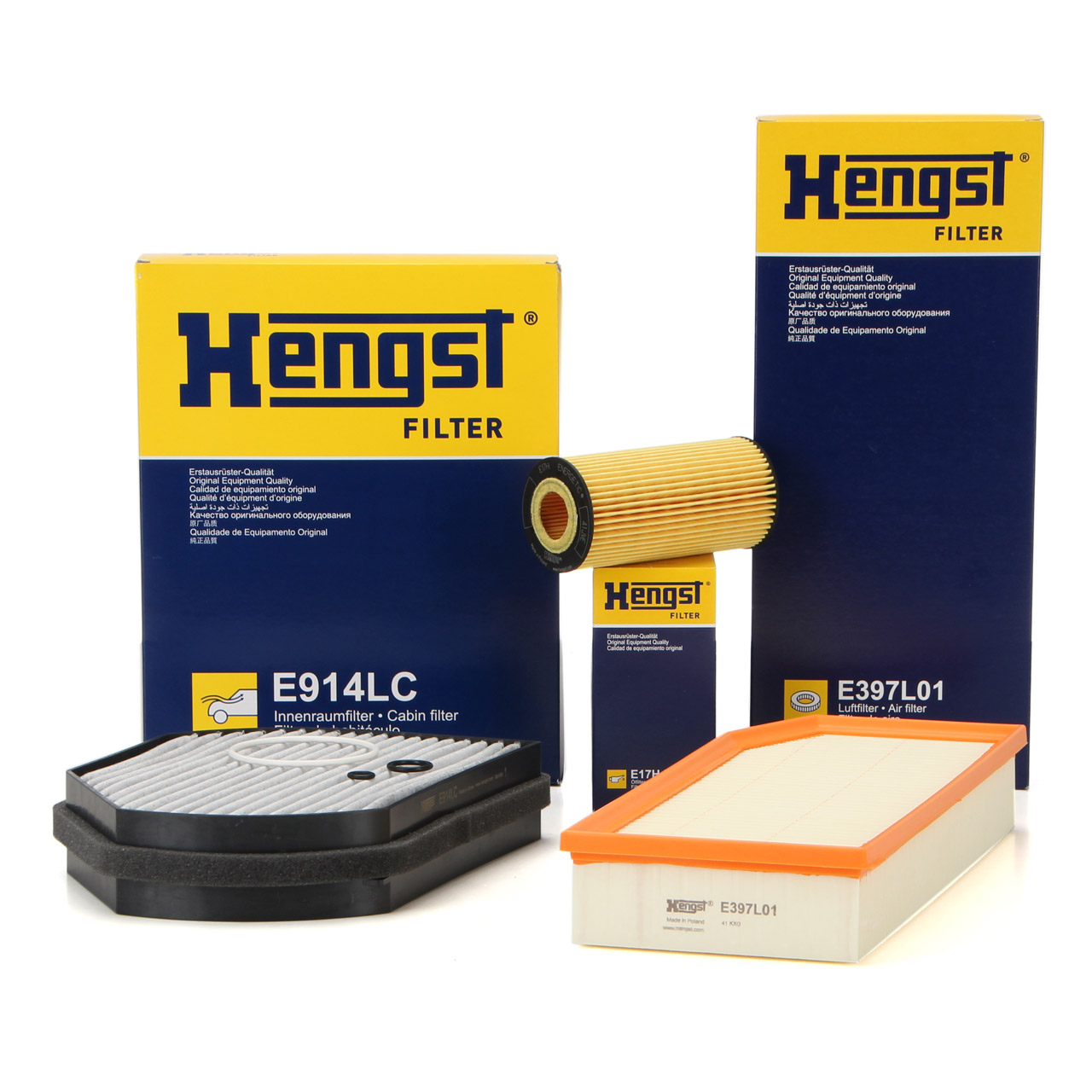 HENGST Filterset Filterpaket MERCEDES E-Klasse W210 S210 E320CDI 197 PS OM613