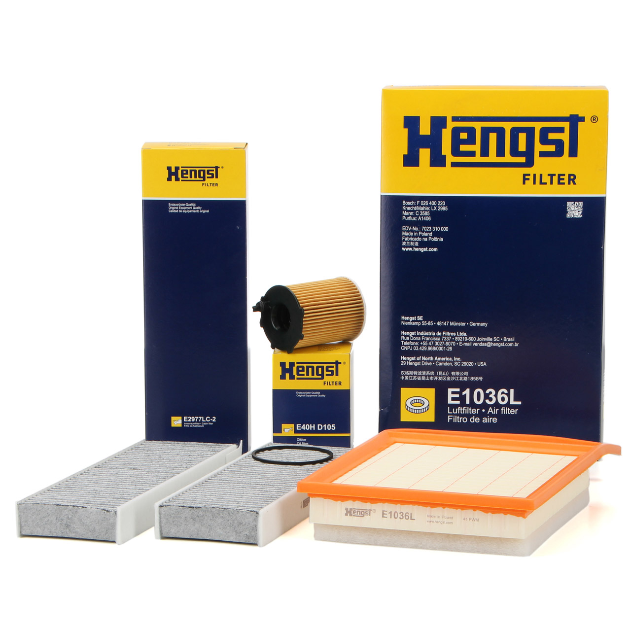 HENGST Filterset CITROEN Berlingo C4 Picasso I II PEUGEOT 3008 5008 Partner 1.6 HDi