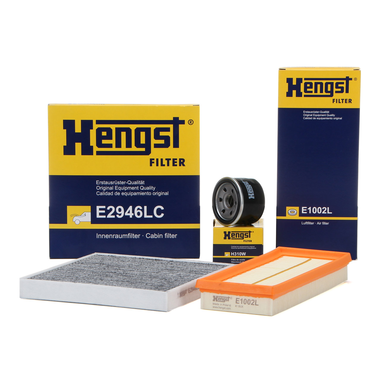 HENGST Filterset Filterpaket SMART ForTwo (451) 1.0 / Brabus / Turbo 61-120 PS