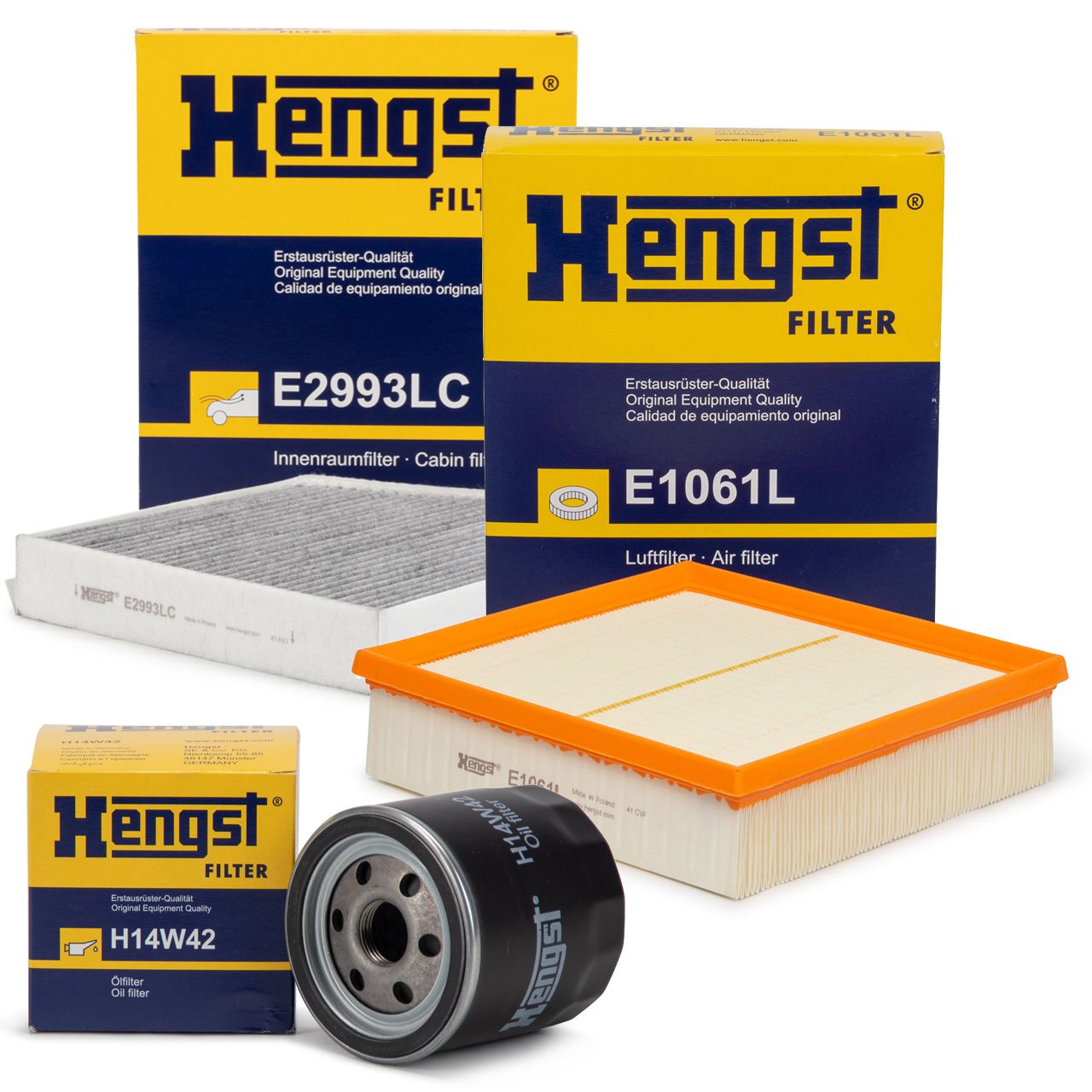 HENGST Filterset MERCEDES W176 W246 C117 X117 X156 160/180 CDI 90/109 PS OM607
