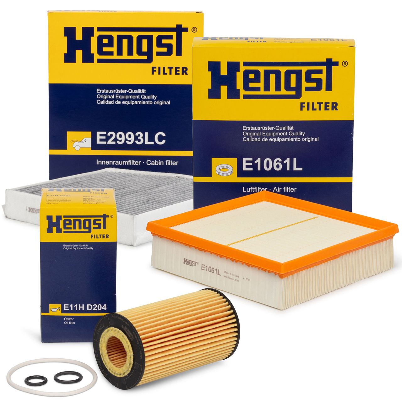 HENGST Filterset MERCEDES W176 W246 C/X117 X156 180-220CDI 220d 109-177 PS OM651