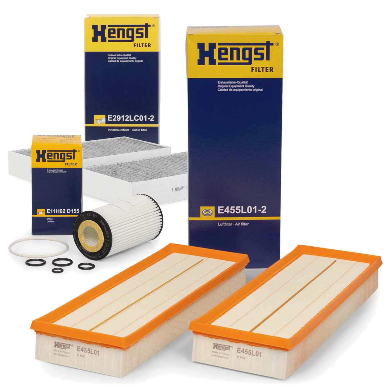 HENGST Filterset für MERCEDES X164 GL450/500 W164 ML350/500 W51 R280-500 4-matic