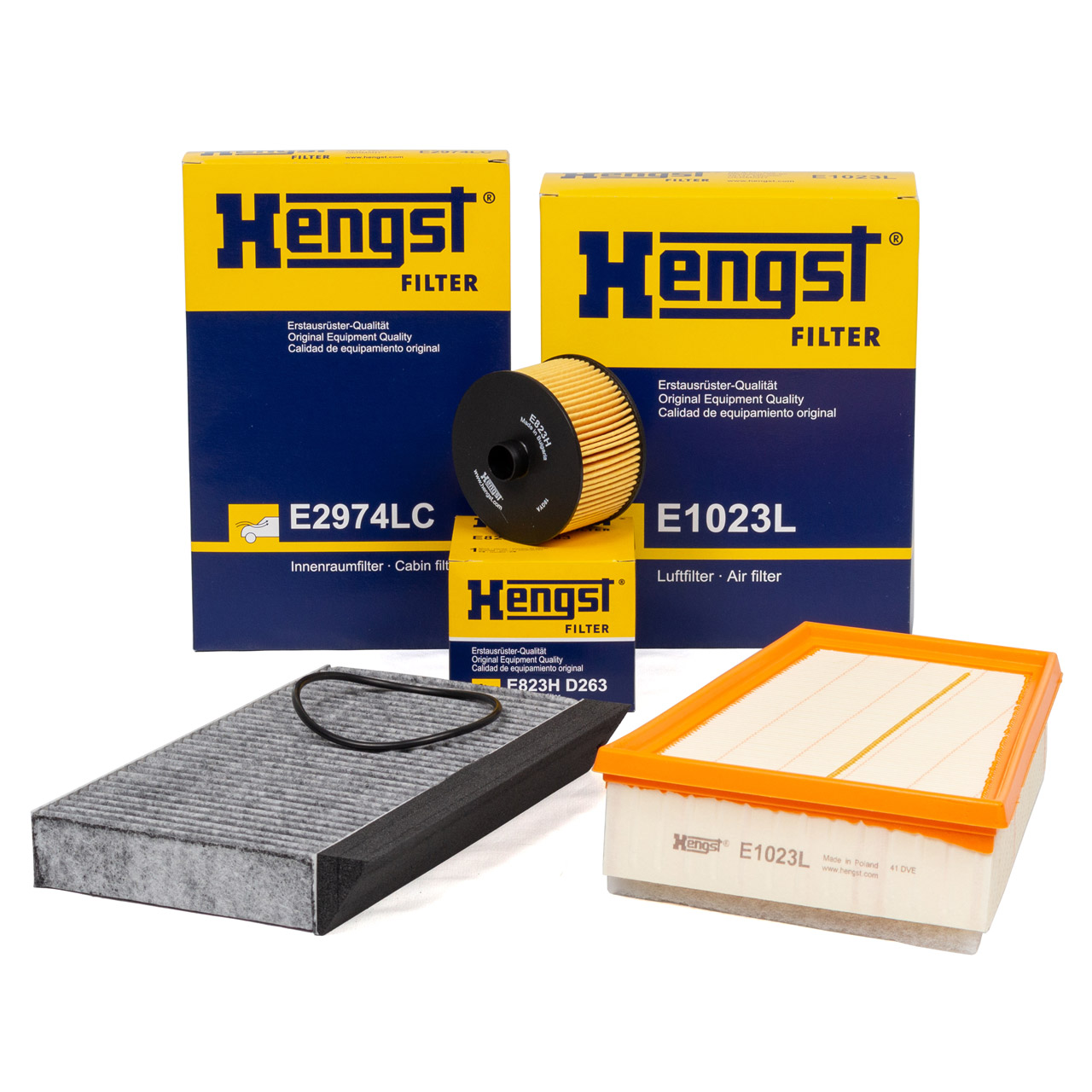 HENGST Filterset RENAULT Megane 3 / Megane CC 1.2 TCe 116/132 PS