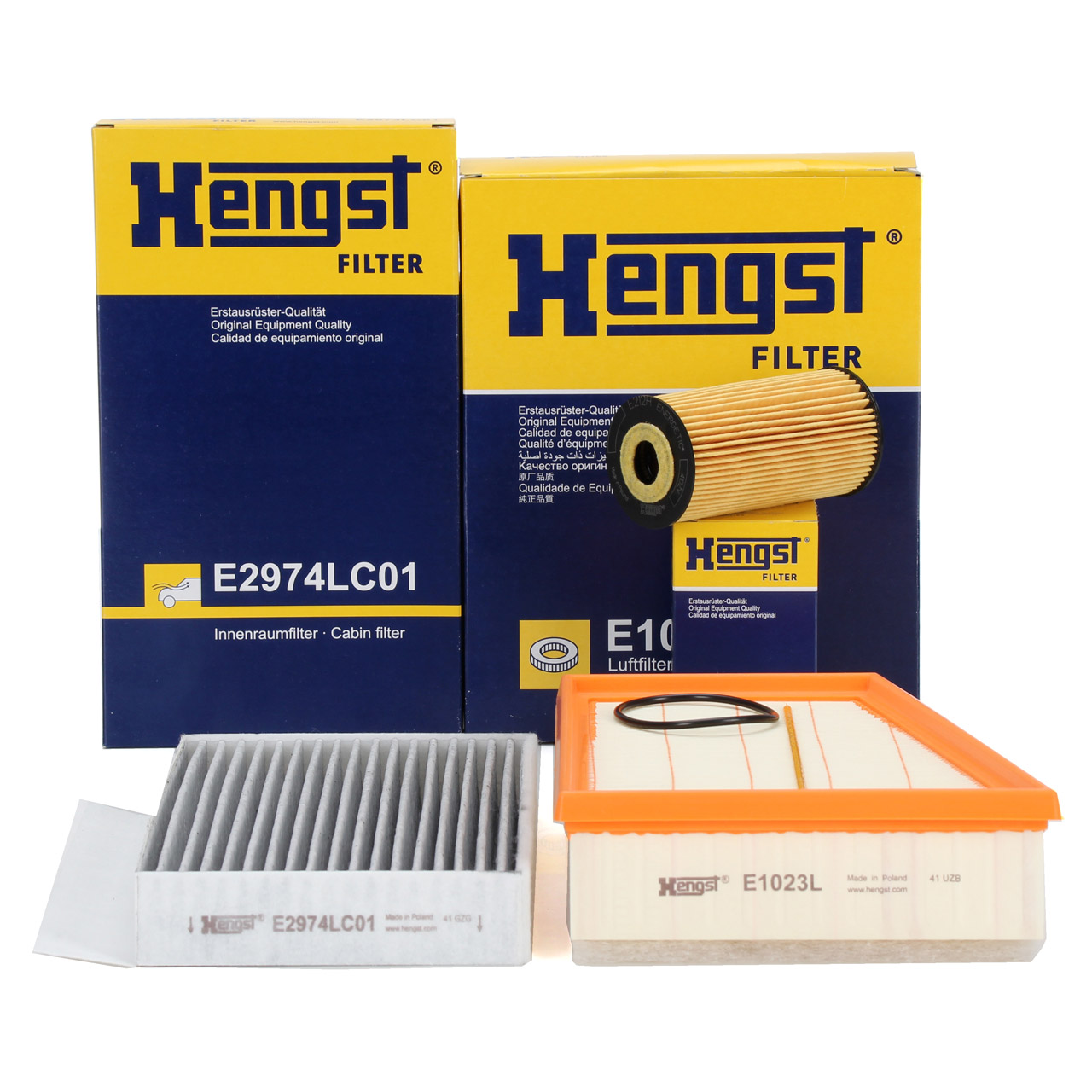 HENGST Filterset Filterpaket 3-tlg RENAULT Megane 3 / CC Fluence 1.6 dCi 130 PS