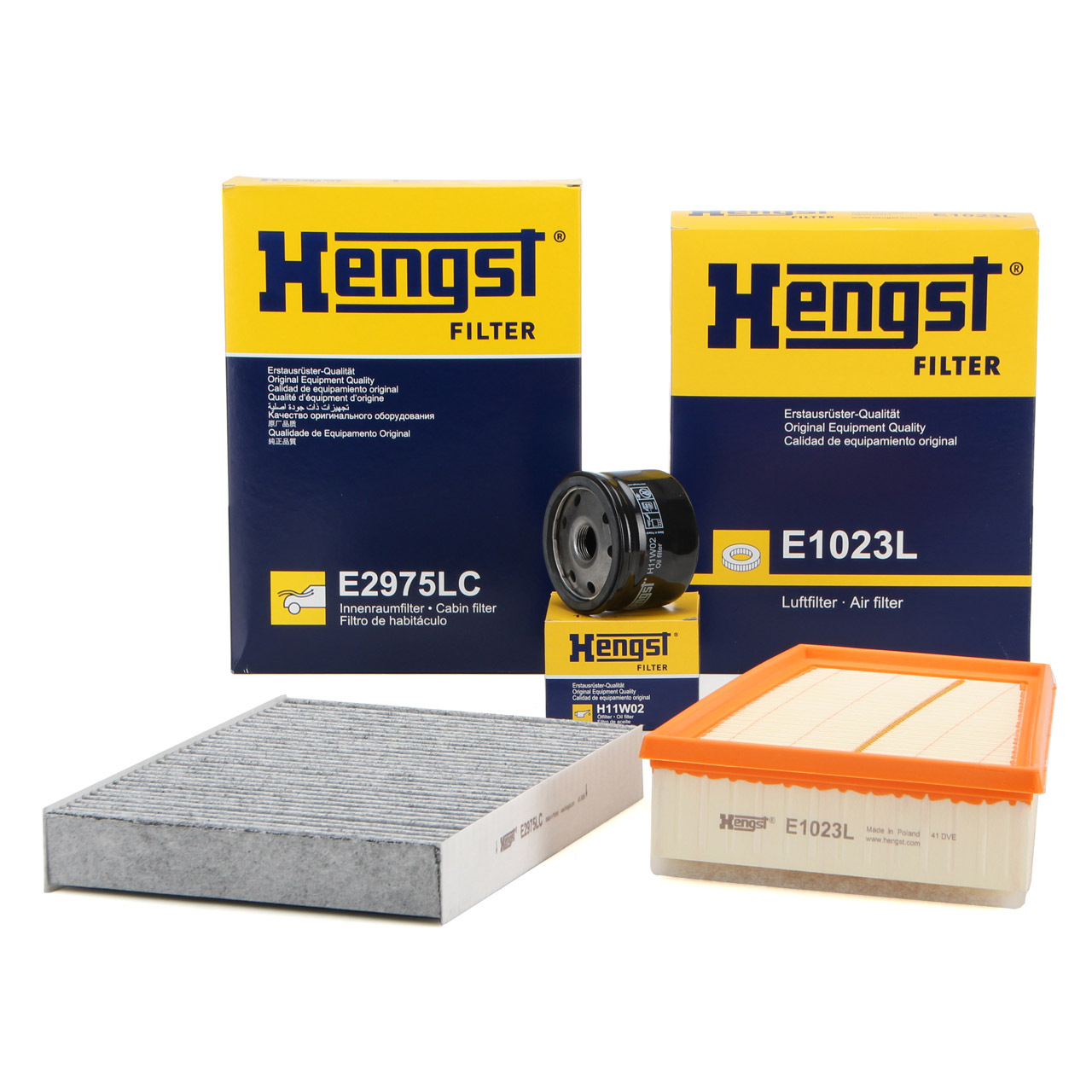 HENGST Filterset RENAULT Grand / Scenic 3 1.6 16V / E85 / Bifuel 107-110 PS