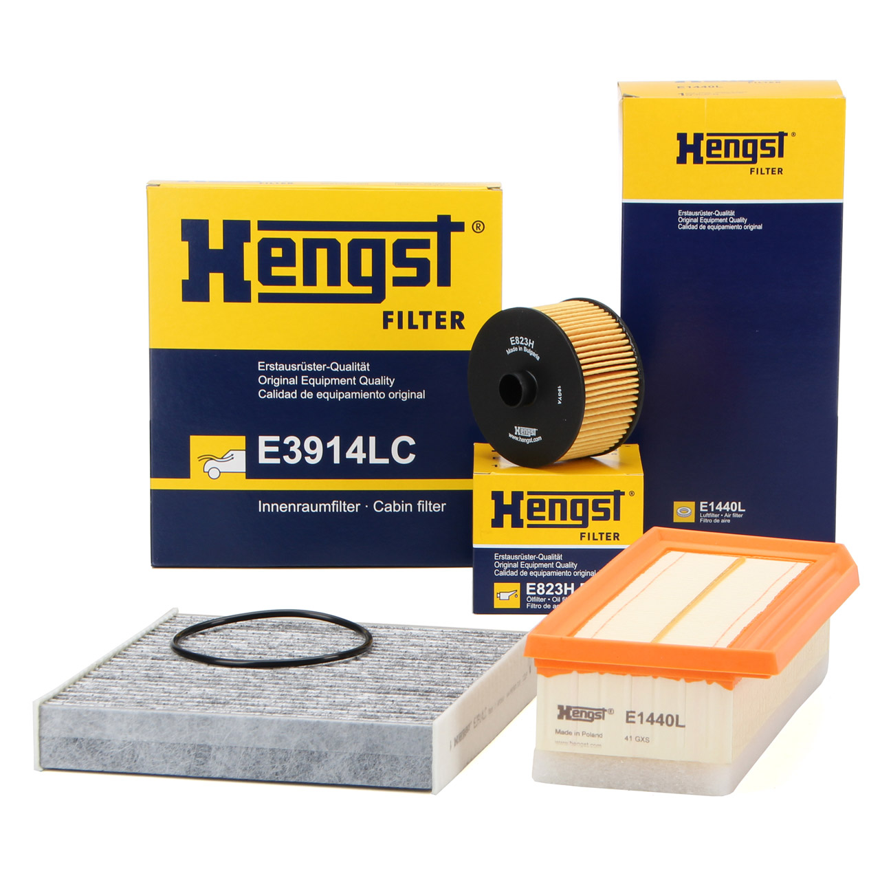 HENGST Filterset RENAULT Clio 4 Captur 1 DACIA Logan 2 Sandero 2 0.9/1.2 TCe