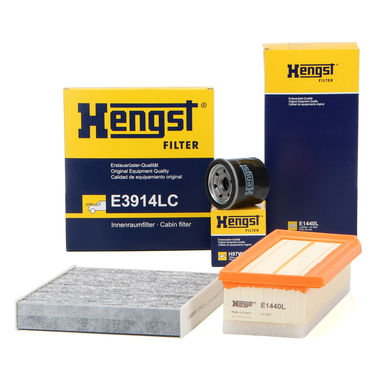 HENGST Filterset Filterpaket Inspektionskit RENAULT Clio 4 1.6 RS 200 PS