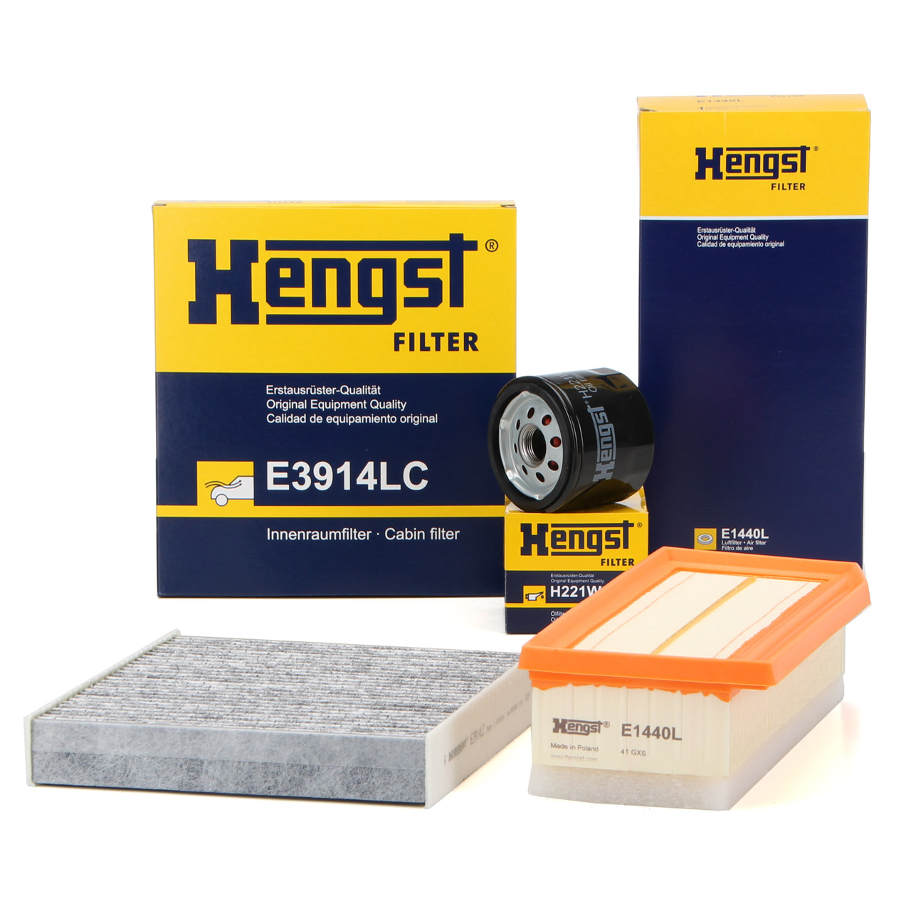 HENGST Filterset RENAULT Captur 1 Clio 4 DACIA Logan 2 Sandero 2 1.5 dCi