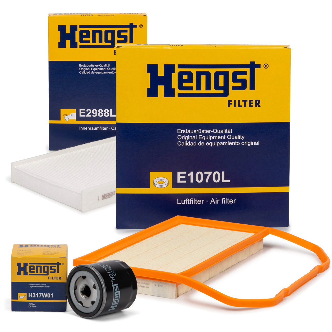 HENGST Filterset Filterpaket für SEAT Mii SKODA Citigo VW Up 1.0 60 / 68 / 75 PS