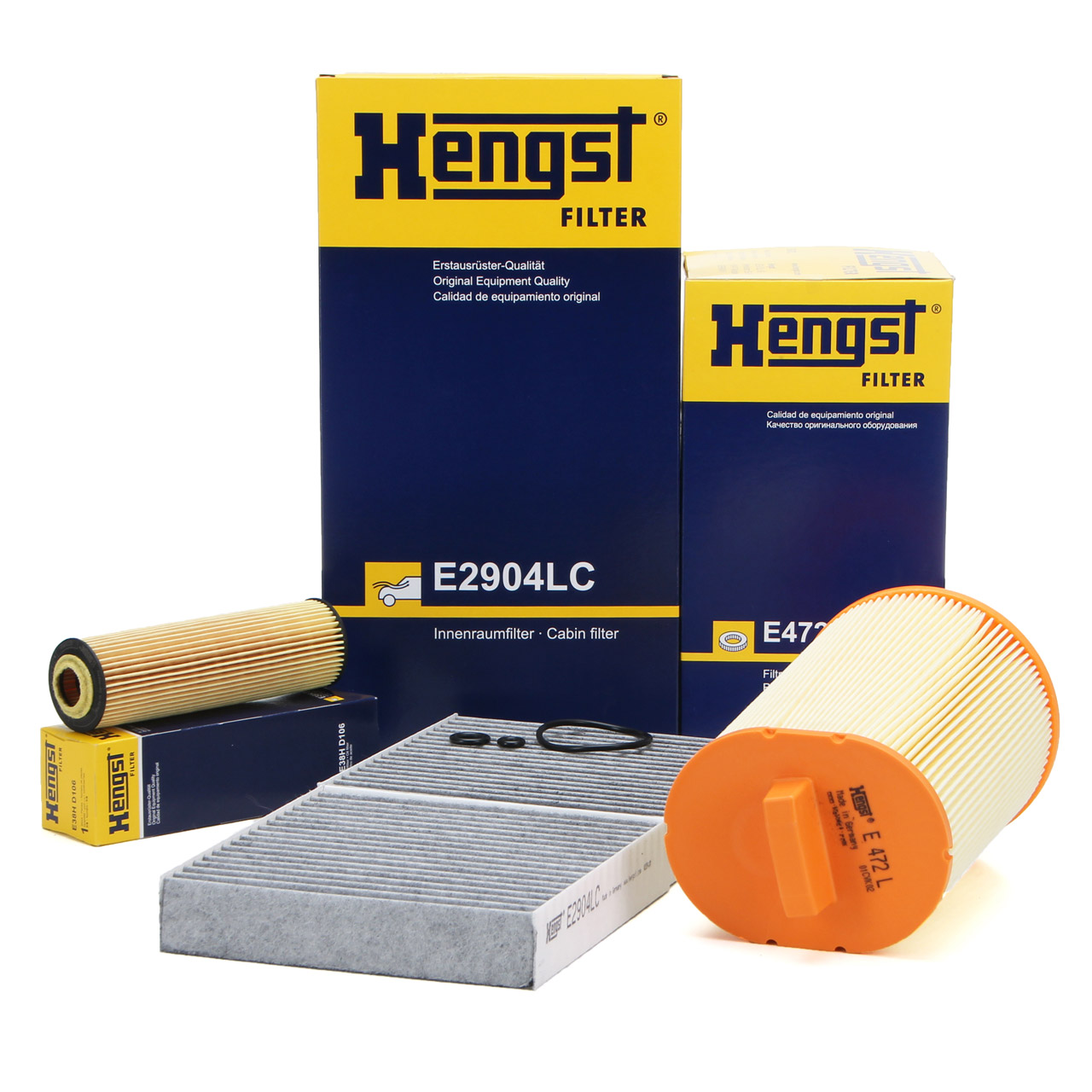HENGST Filterset MERCEDES-BENZ SLK R171 200 Kompressor 163 / 184 PS M271