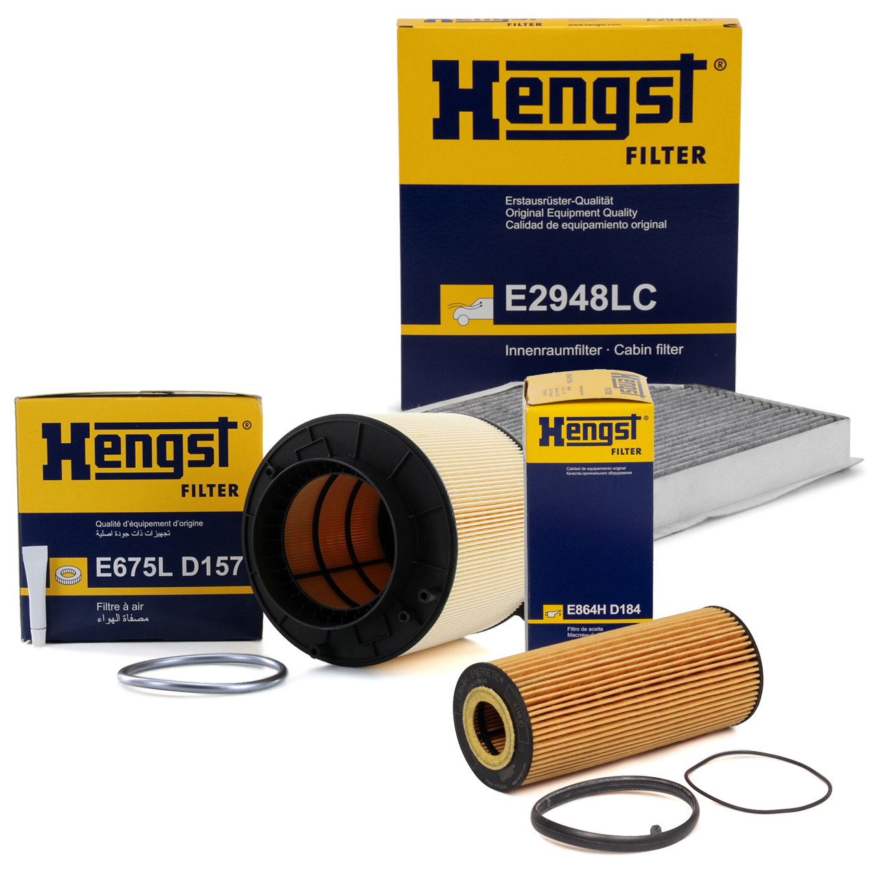 HENGST Filterset für AUDI A4 B8 A5 8T 8F Q5 8RB 3.0 TFSI 3.2 FSI S4 S5 SQ5