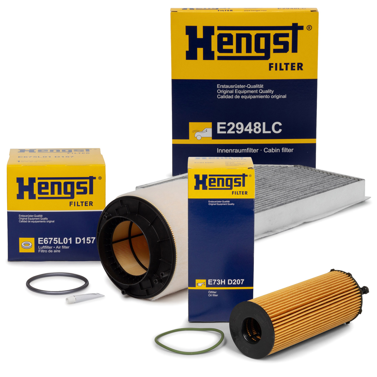 HENGST Filterset für AUDI A4 B8 A5 8T 8F Q5 8RB 2.7/3.0 TDI ab Fgst.-Nr.