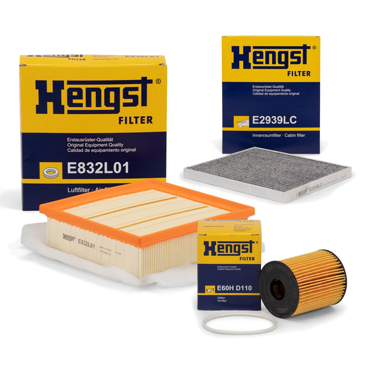 HENGST Filterset für OPEL CORSA D E 1.3 CDTI 75 / 90 / 95 PS PURFLUX-System