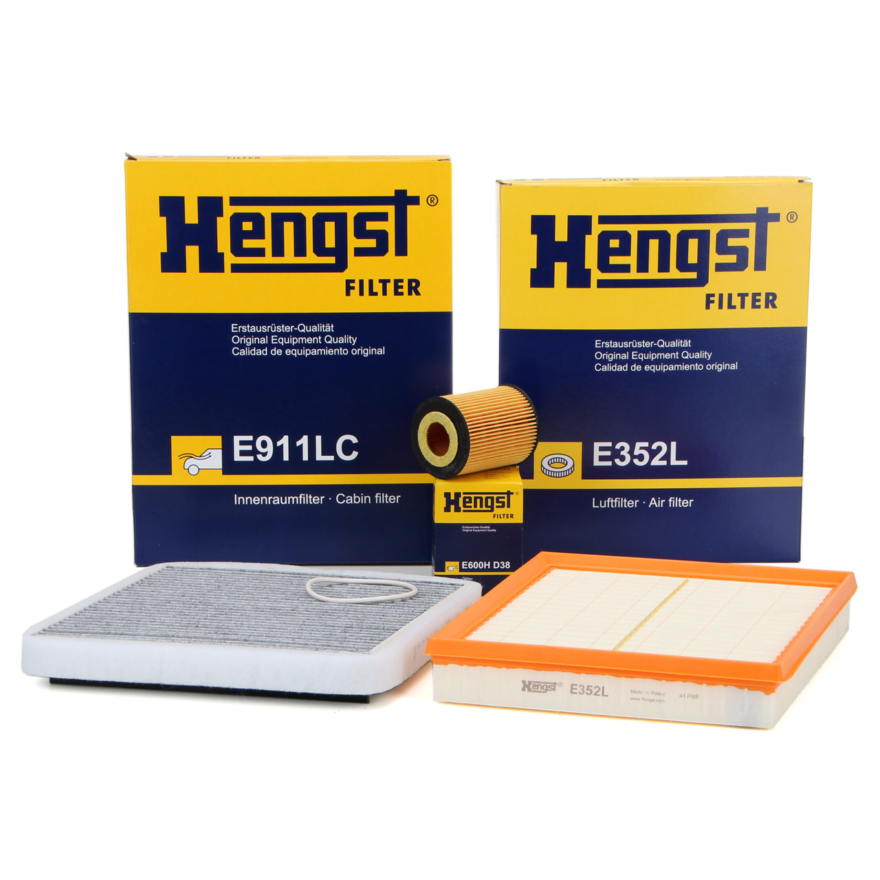 HENGST Filterset BEHR-System OPEL Astra G 1.2 16V + 1.4 bis Motor-Nr. 19MA9234