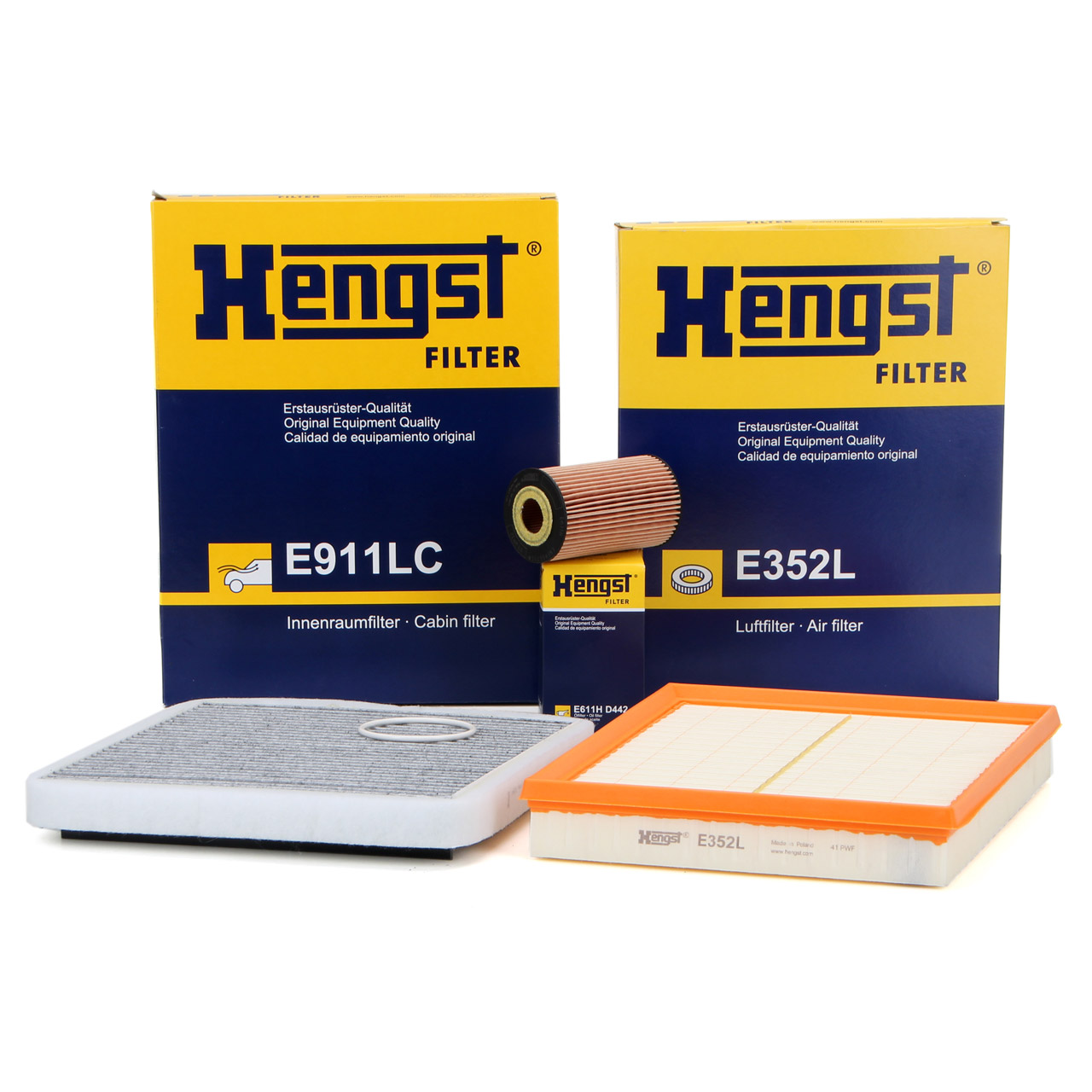 HENGST Filterset BEHR-System OPEL Astra G 1.2 1.4 Zafira B 1.6 1.8 ab Motor-Nr. 19MA9235