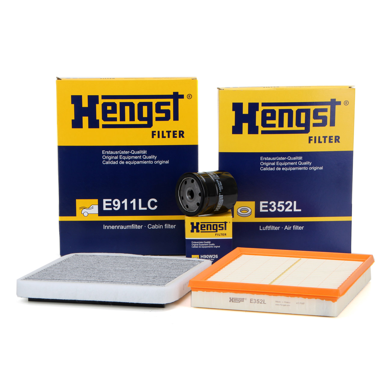 HENGST Filterset BEHR-System OPEL Astra G Zafira A B 1.4-2.0 OPC ab Motor-Nr. 20V00605