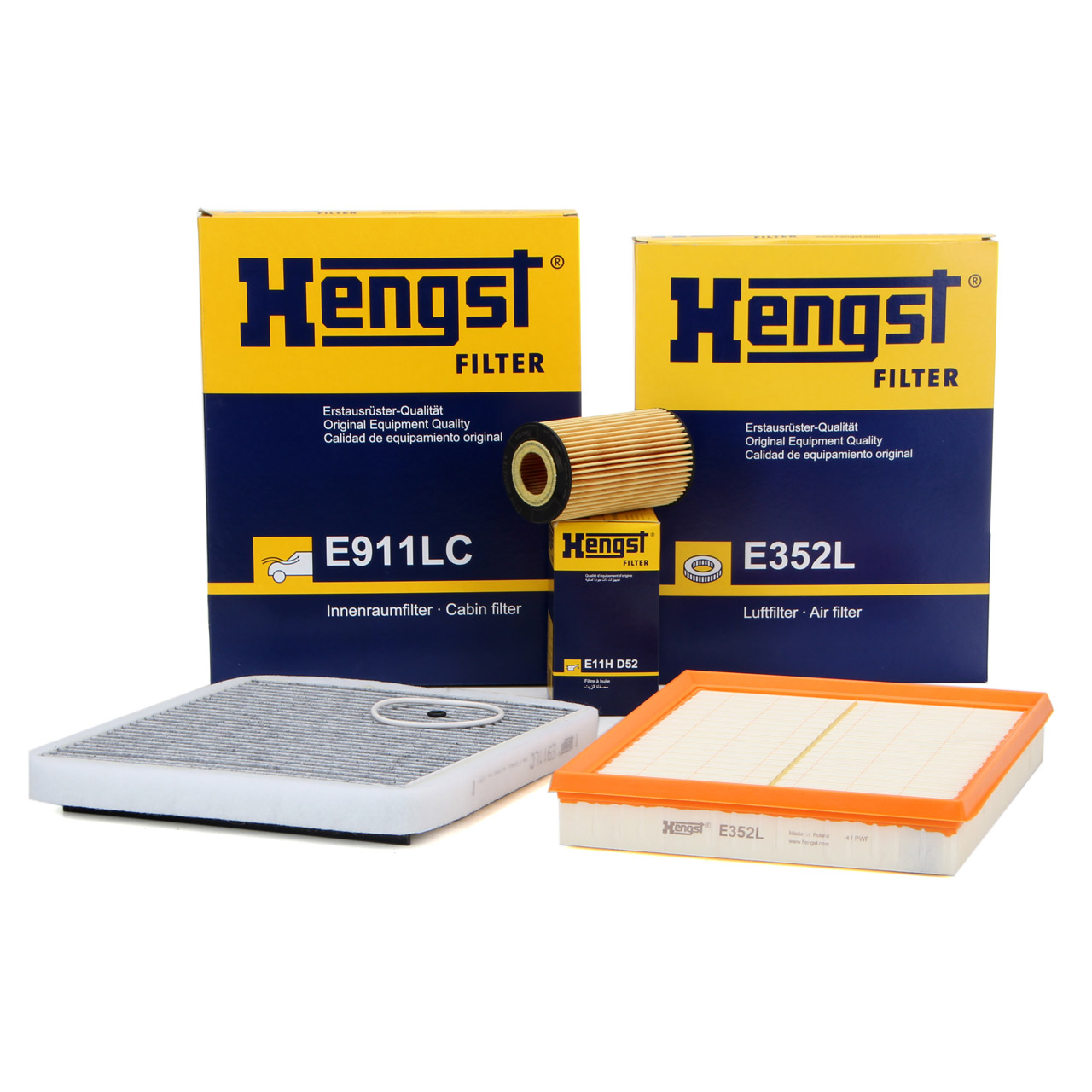 HENGST Filterset 3-tlg BEHR-System OPEL Astra G Zafira A 2.0 DI / DTI + 2.2 DTI