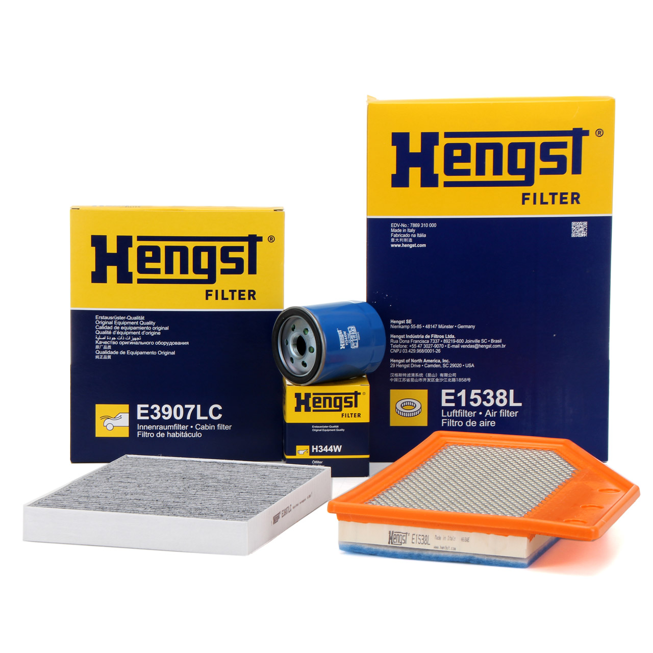 HENGST Filterset Filterpaket Inspektionskit OPEL Insignia B 2.0 4x4 260 PS