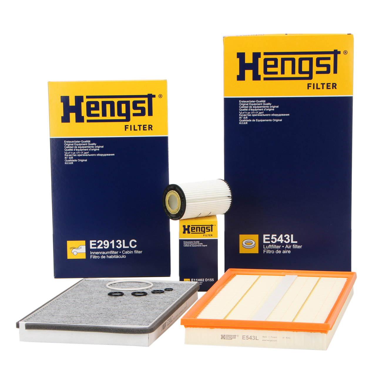 HENGST Filterset MERCEDES Viano 3.0 3.2 3.7 Vito / Mixto 119-126 W639 M112