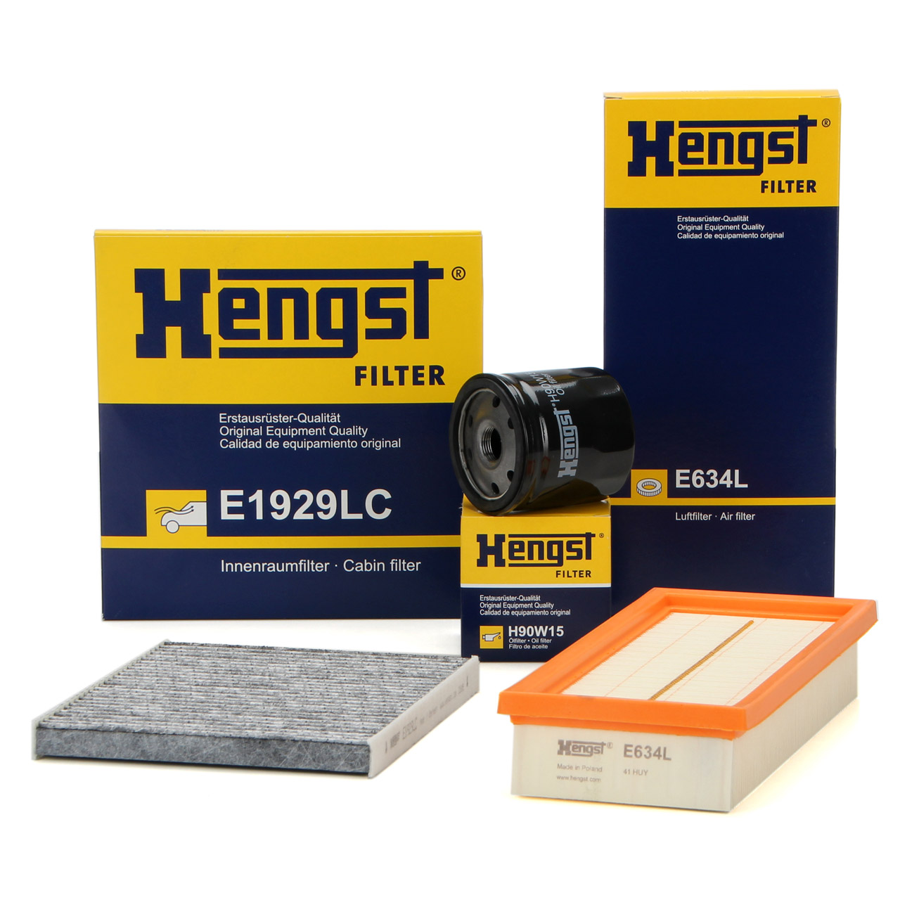 HENGST Filterset FIAT Panda / Classic (169_) 1.1 54 PS + 1.2 60 PS bis Motor-Nr. 1890665