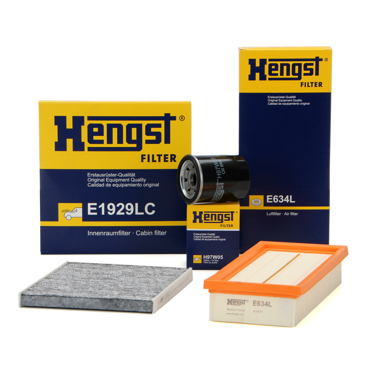 HENGST Filterset FIAT Panda / Classic (169_) 1.1 54 PS + 1.2 60/69 PS ab Motor-Nr. 1890666