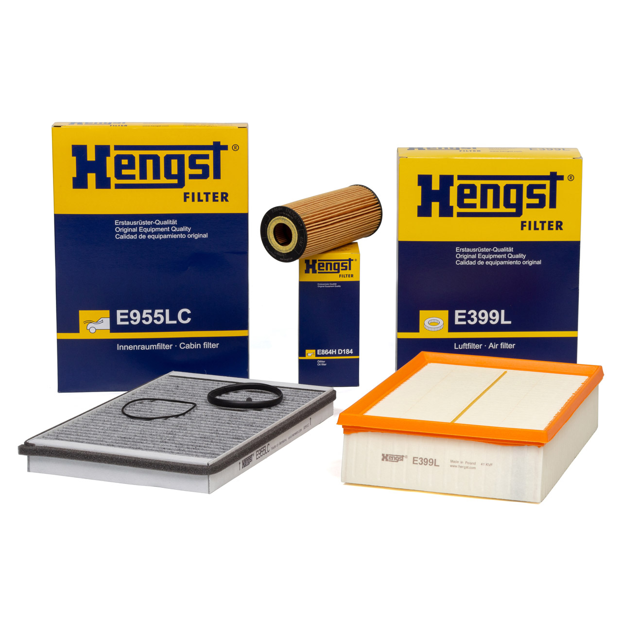 HENGST Filterset Filterpaket Inspektionskit AUDI A4 (8E B7) 3.2 FSI 255 PS