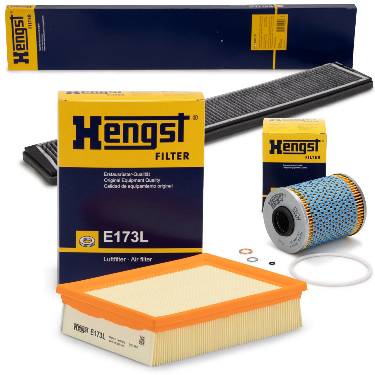 HENGST Filterset Filterpaket Inspektionskit für BMW 3er E46 M3 343 / 360 PS S54