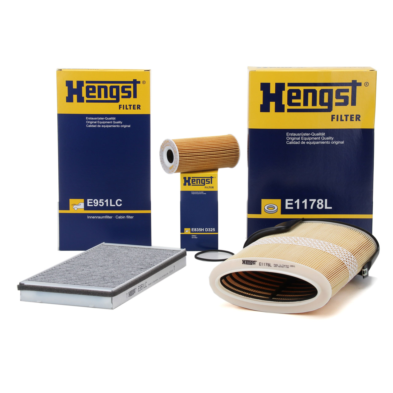 HENGST Filter-Set für PORSCHE BOXSTER CAYMAN (987) 2.9 + S 3.4 + R 3.4 211-330 PS